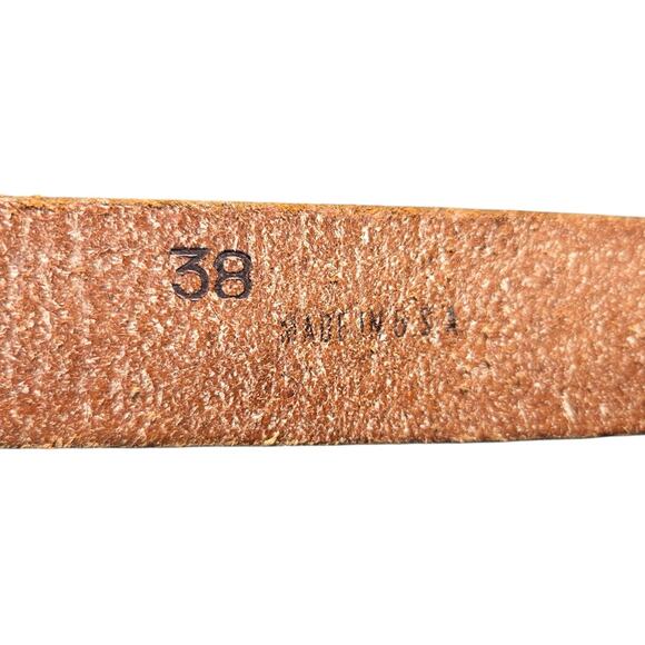 Vintage US Marine Corps The Few The Proud Commemorative Leather Tooled‎ Belt 38 - Picture 14 of 15